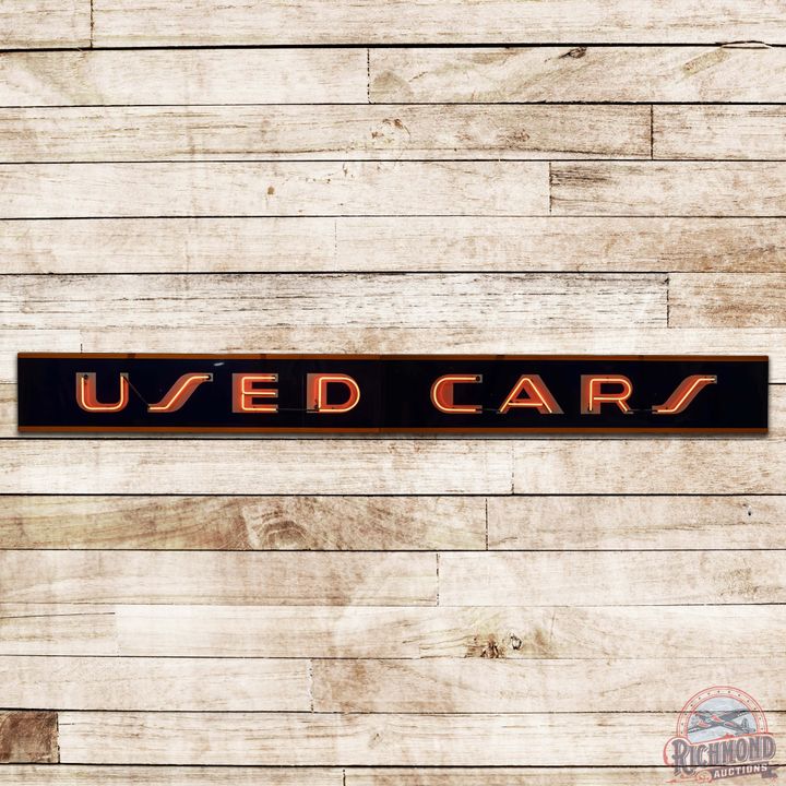 Exceptional Used Cars 2 Piece 19' SS Porcelain Neon Sign