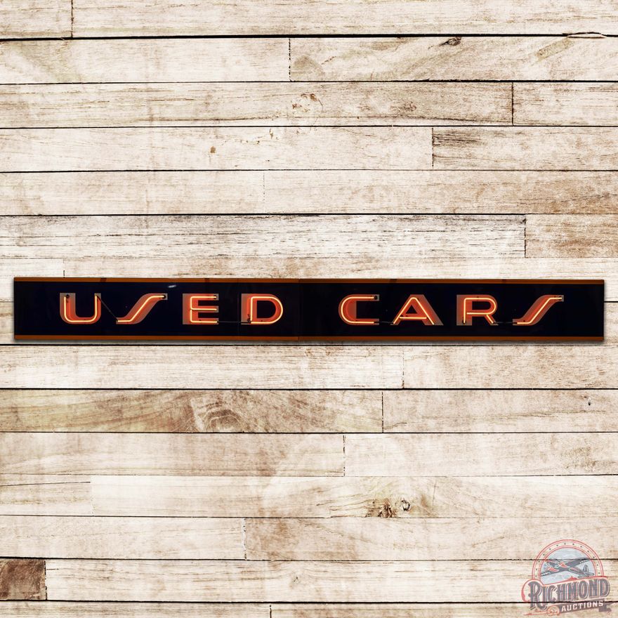 Exceptional Used Cars 2 Piece 19' SS Porcelain Neon Sign