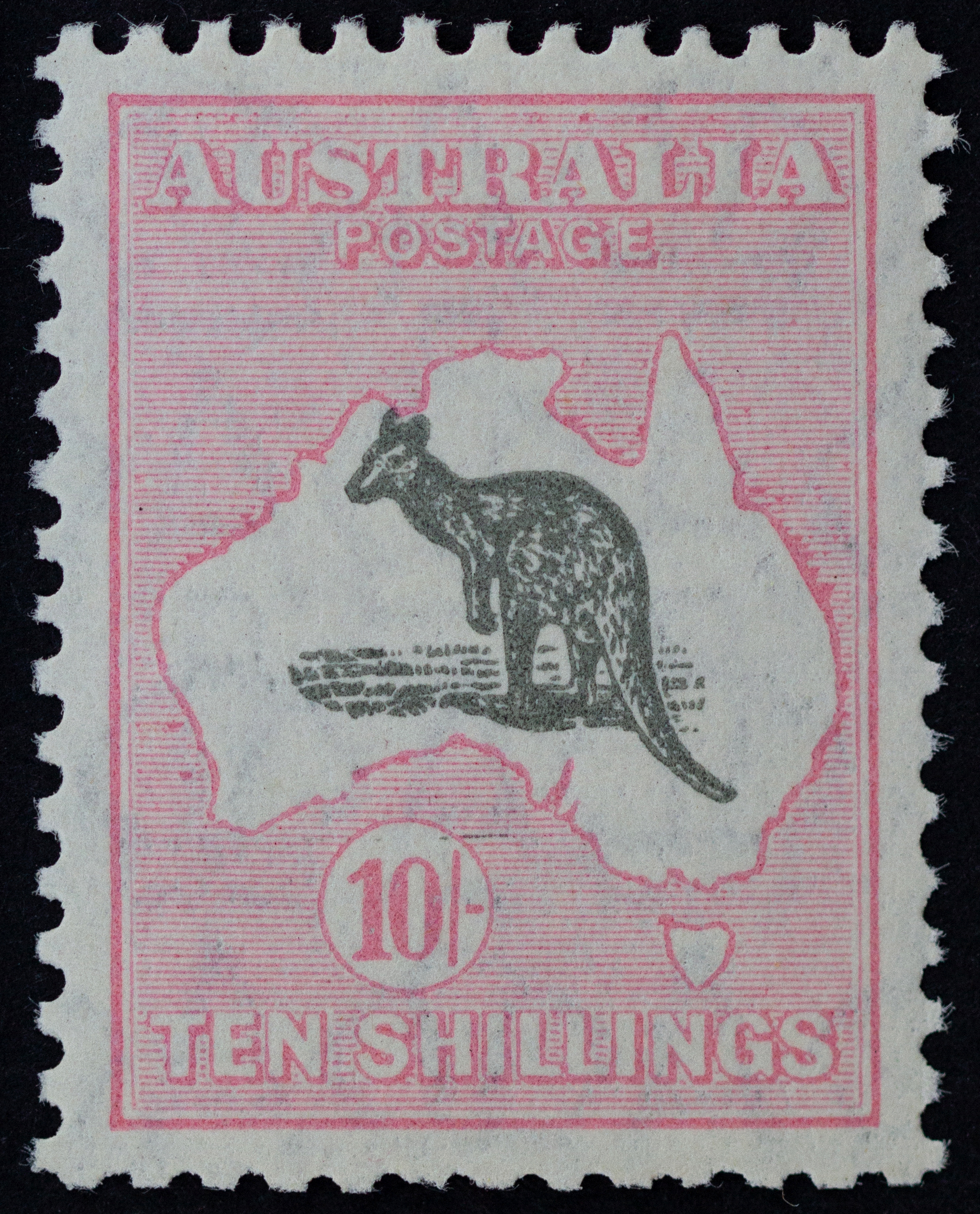 388 · Small Multiple Watermark, Ten Shillings, 1929, Fine