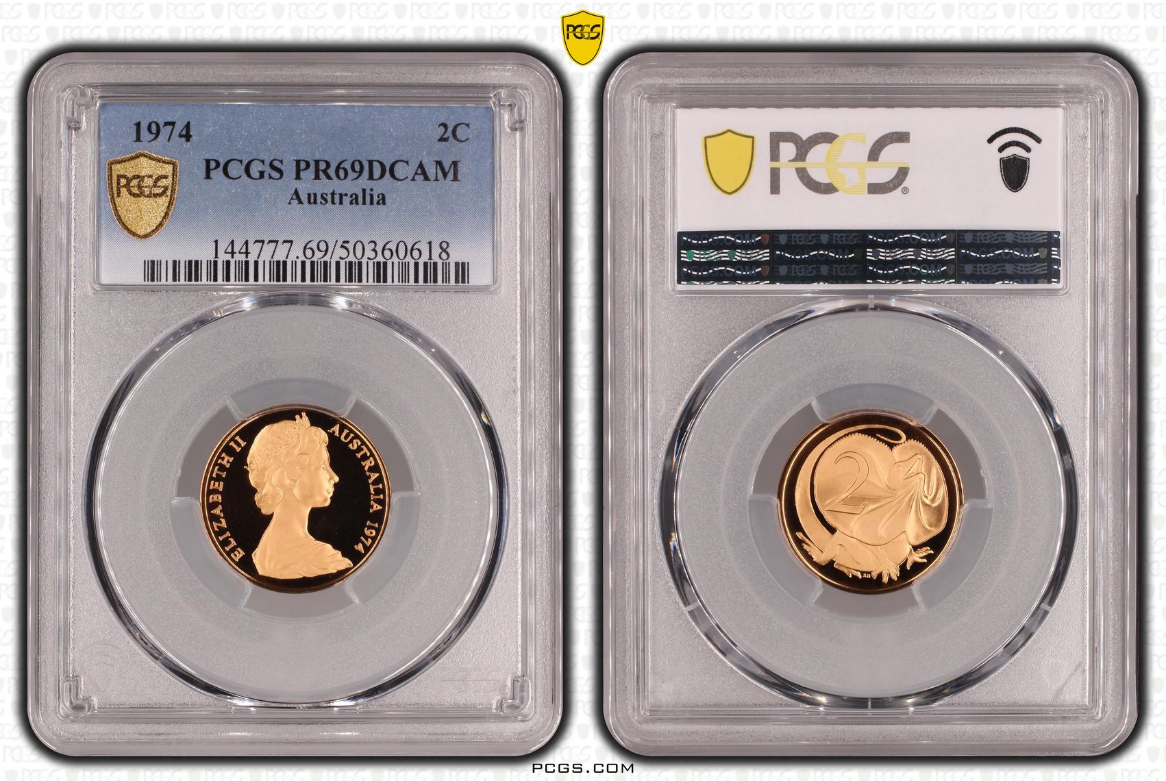 , Two Cent, 1974, Pcgs Pr69dcam