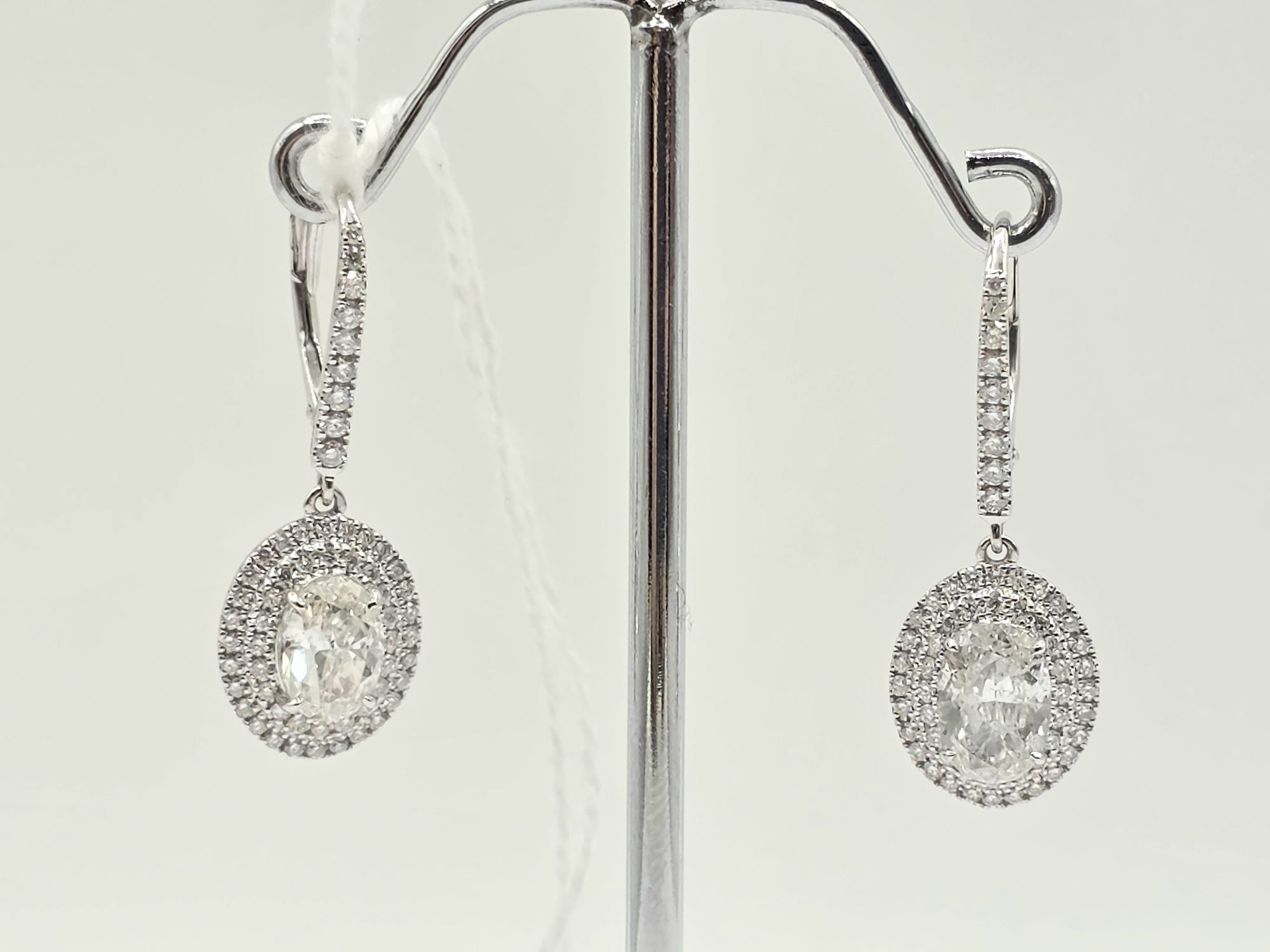 287 · 14K GOLD DIAMOND HALO EARRINGS