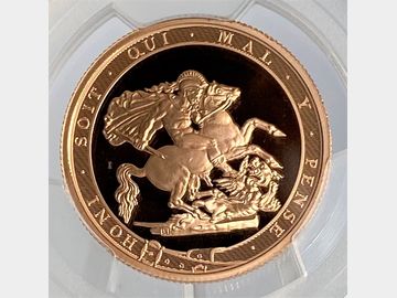 2017 ELIZABETH II GOLD PROOF 2 POUND COIN PR69 DCAM
