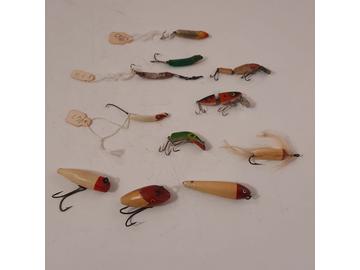 Vintage Fishing Lure Lot Heddon Tiny Lucky Shakespeare South Bend