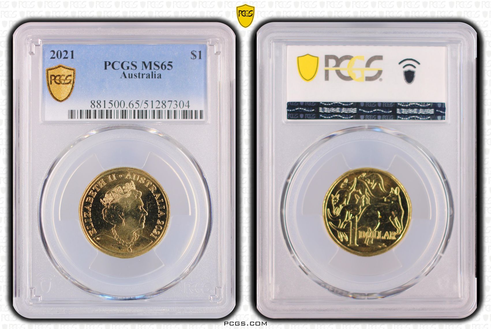 One Dollar, 2021, PCGS MS65