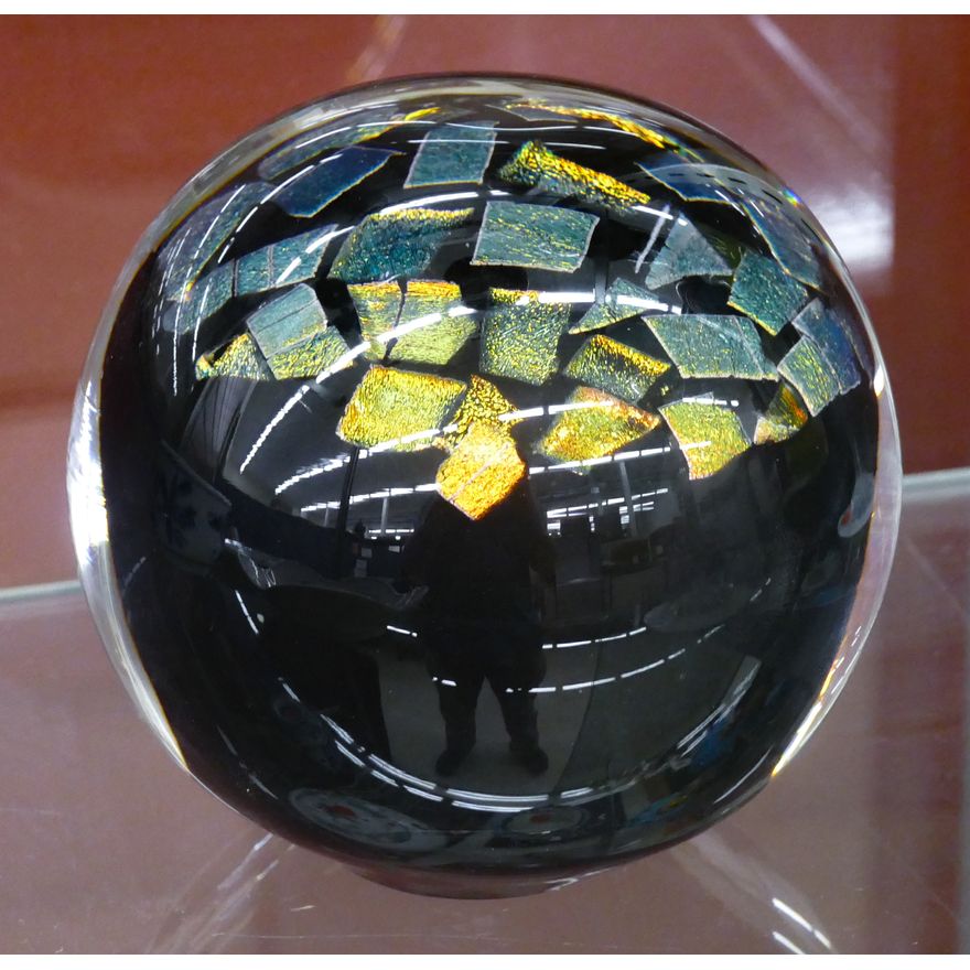 Dan Bergsma Studio Glass Paperweight 4''