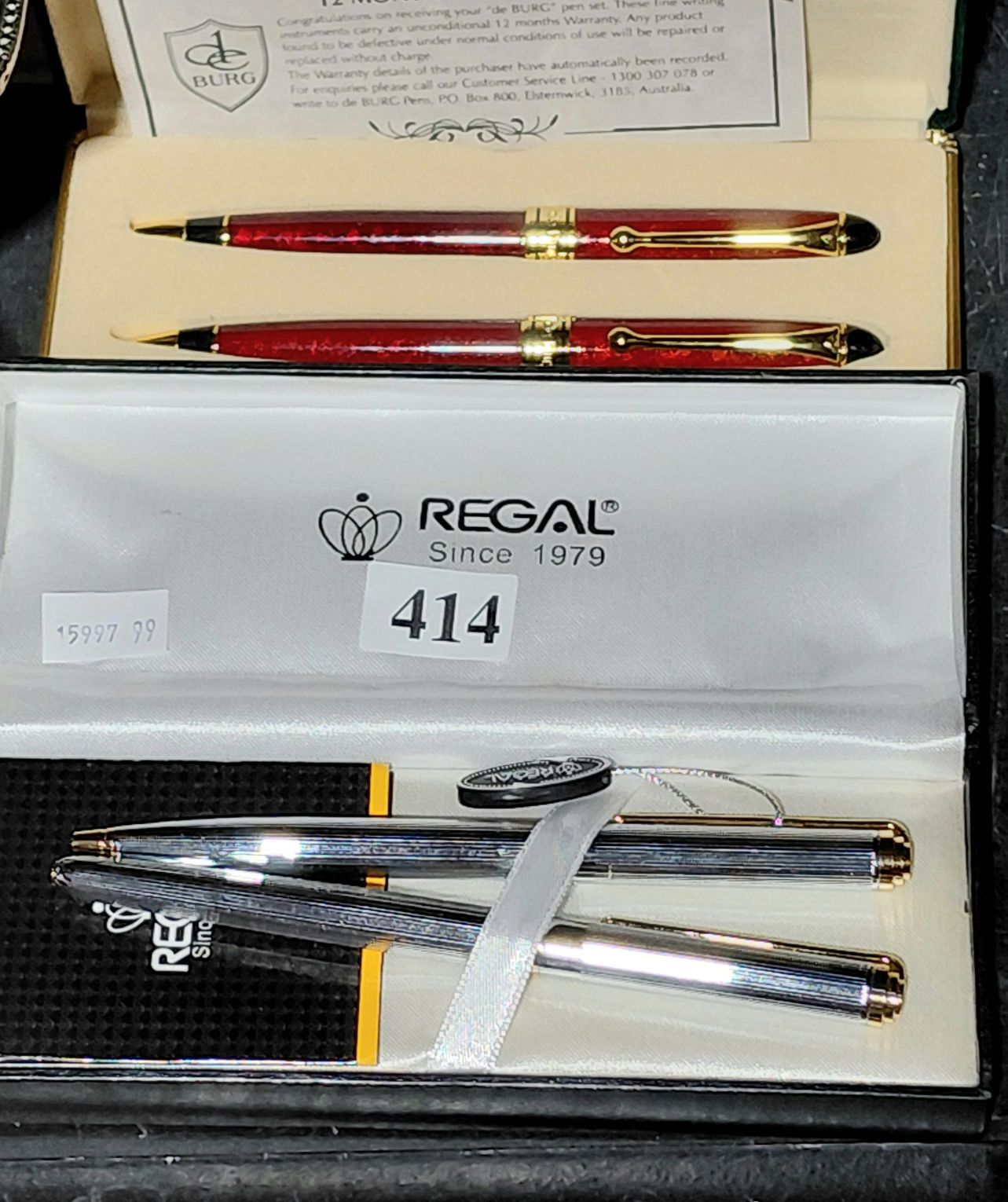 Regal And De Burg Pen Sets