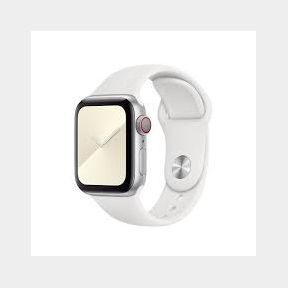 kotec Soft Silicone Sports Strap for Apple Watch 38/40mm - White-51460/2183 B4 (S4)C