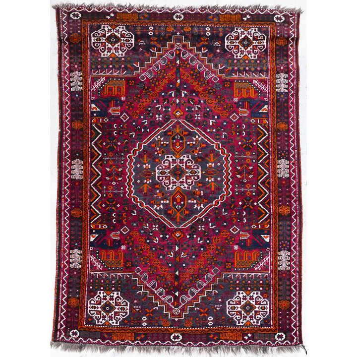 Semi Antique Caucasian Oriental Rug 6'x8'2''.