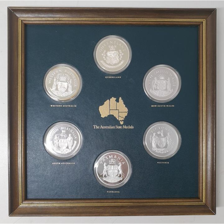 Aus. State Medals Framed Collection