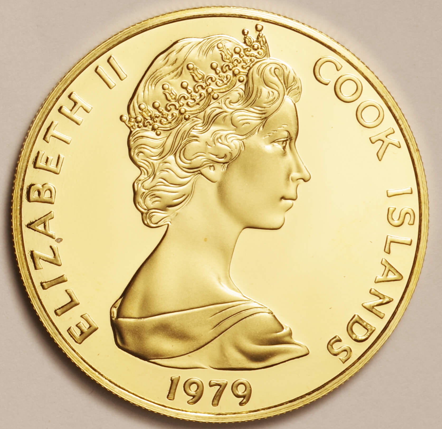 クック諸島-Cook Islands. タンガロア図 100ドル金貨 1979年(FM) KM25