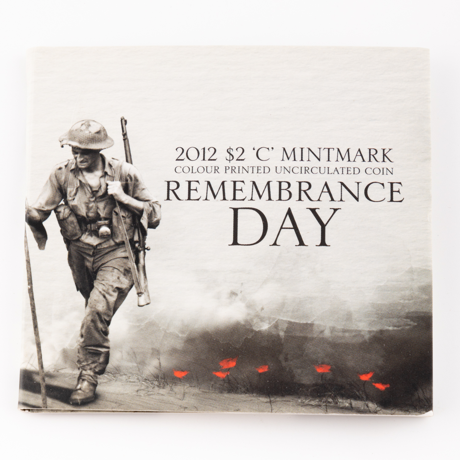 Elizabeth II, Remembrance Day - Trifold Card, Two Dollars, 2012-C, UNC
