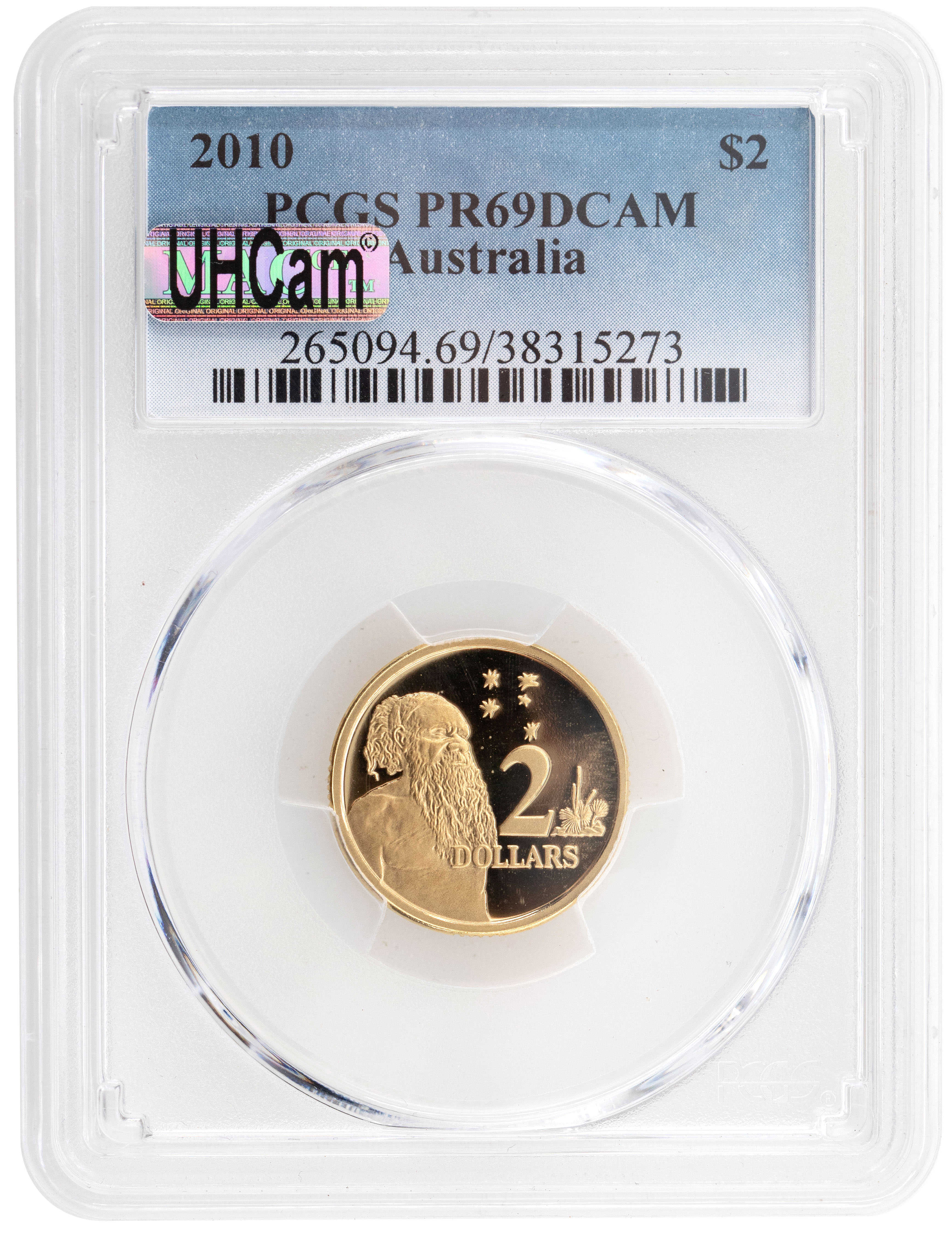 2010 Australia Two Dollar, $2 PCGS - PR69DCAM -273