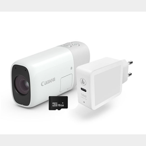 CANON POWERSHOT ZOOM ESSENTIAL KIT - WHITE