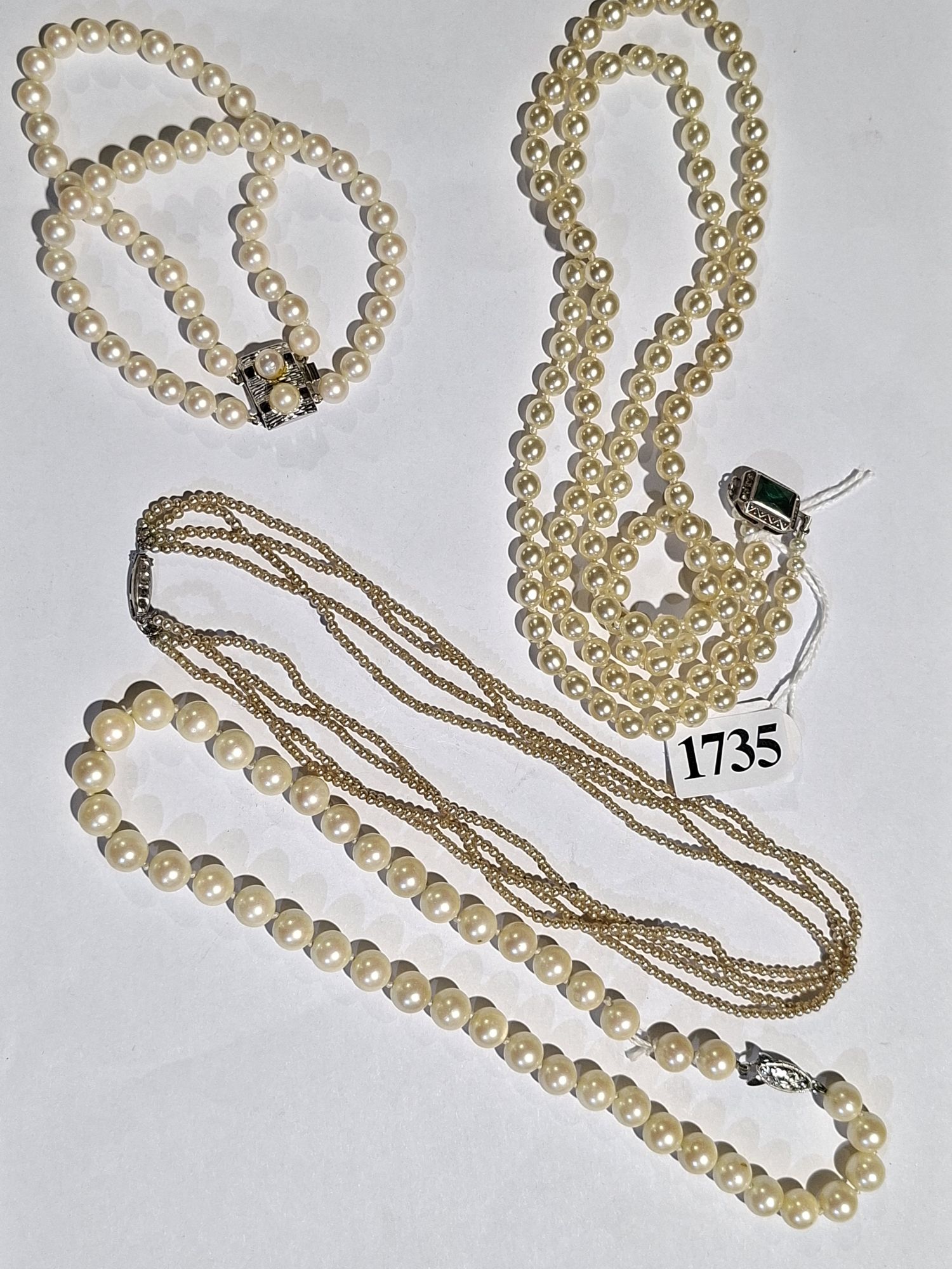Sterling Silver And Pearl Necklaces