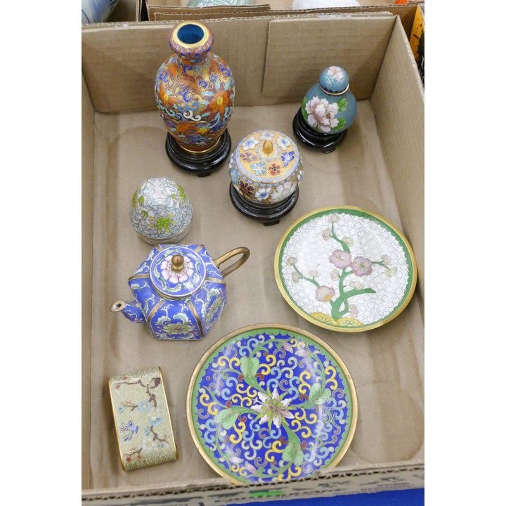 Box Chinese Cloisonne Miniatures