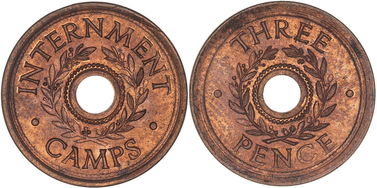 Hay Internment Camp, Threepence, WWII, UNC