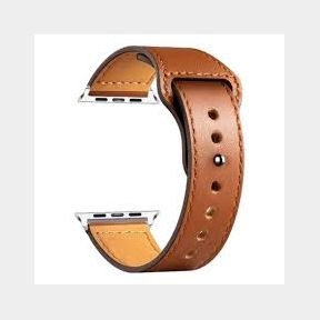 Leather Watch Strap Band Apple Watch 42mm / 44mm / 45mm - Brown - Interchangeable - 51748/10380 AS B1 (S9)