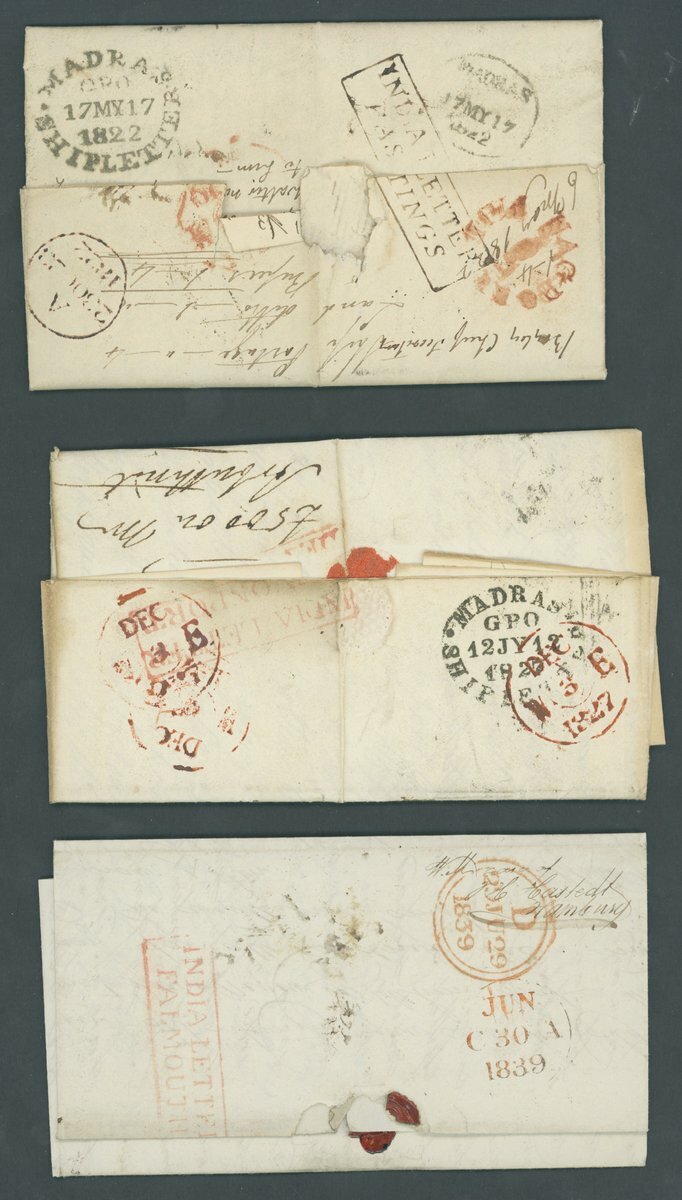 India Postal History A selection of early covers and entire letters (20 ...