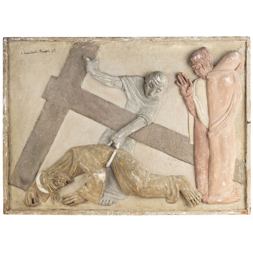 Jean Lambert-Rucki | Pan Jezus upada - stacja Drogi Krzyżowej, 1937 r.
