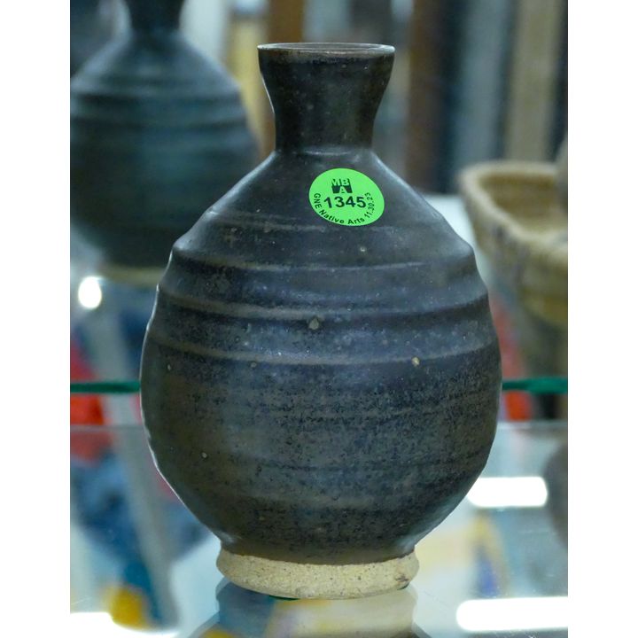 Wayne Ngan Black Studio Pottery Small Vase 5.5''