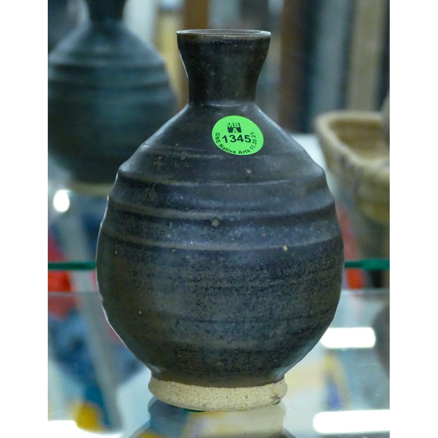 Wayne Ngan Black Studio Pottery Small Vase 5.5''