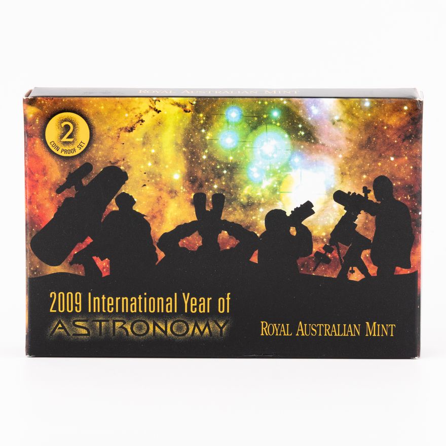 Elizabeth II, RAM - International Year of Astronomy, Twenty Cents - One Dollar, 2009,  FDC