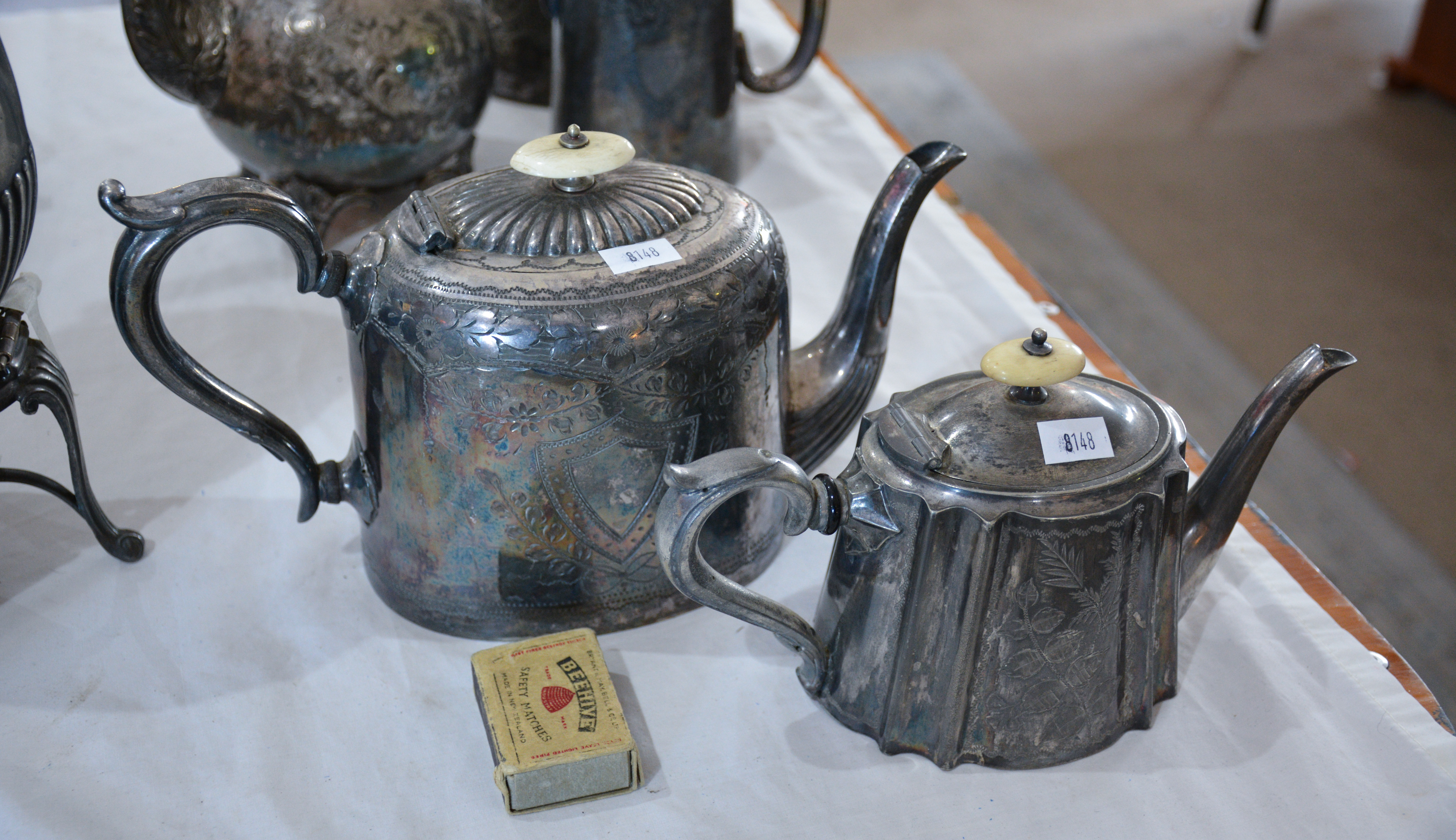 Vintage Silver Plated Teapots x 2 — NZ auction result