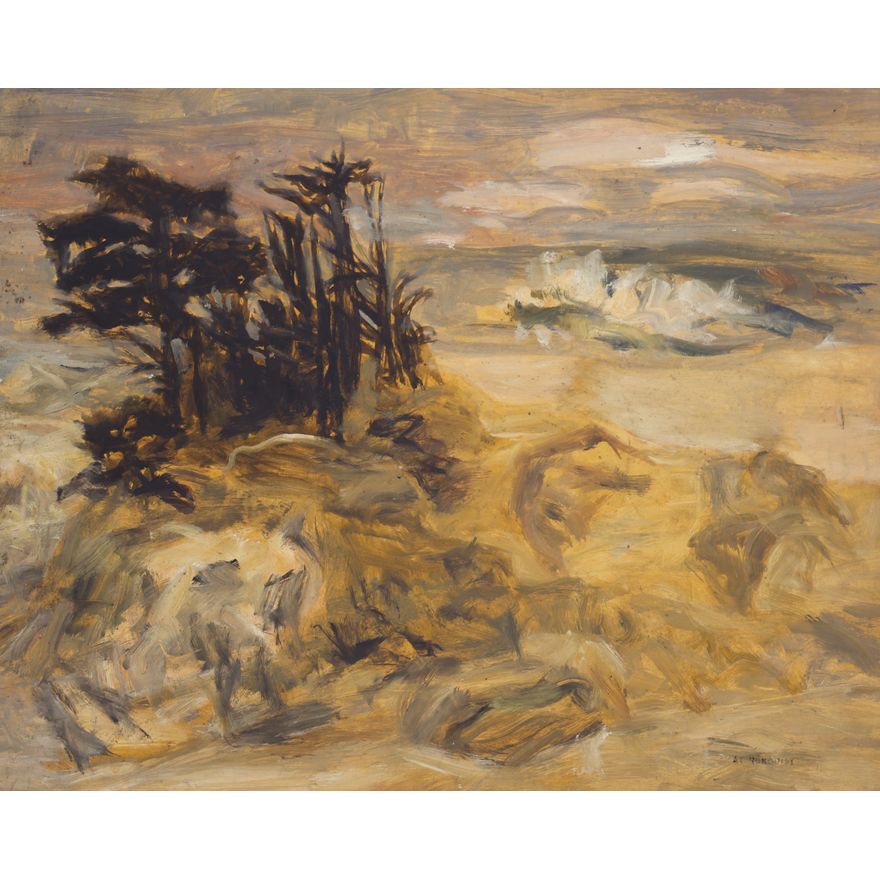 Albert Runquist ''Shore Trees'' Oil