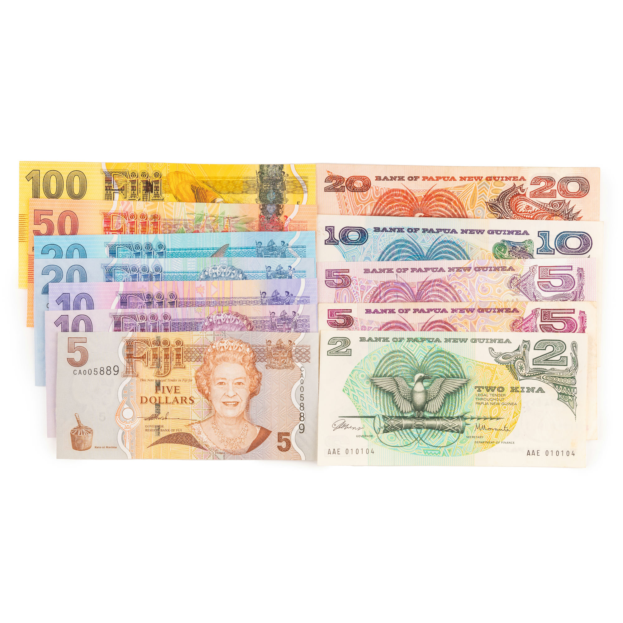 Fiji & Papua New Guinea, Accumulation, 1960 - 2000s, Fine - UNC