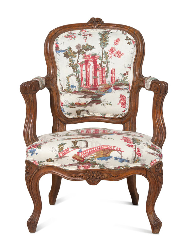 A Louis XV Beechwood Child's Fauteuil