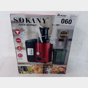 SOKANY 800W JUICE EXTRACTOR FRUITS VEGETABLES JUICER - RED - DUAL SPEED