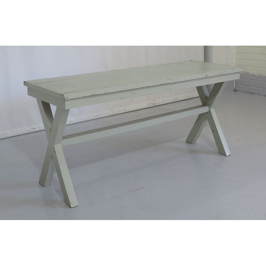 SMALL PAINTED PATIO TABLE
