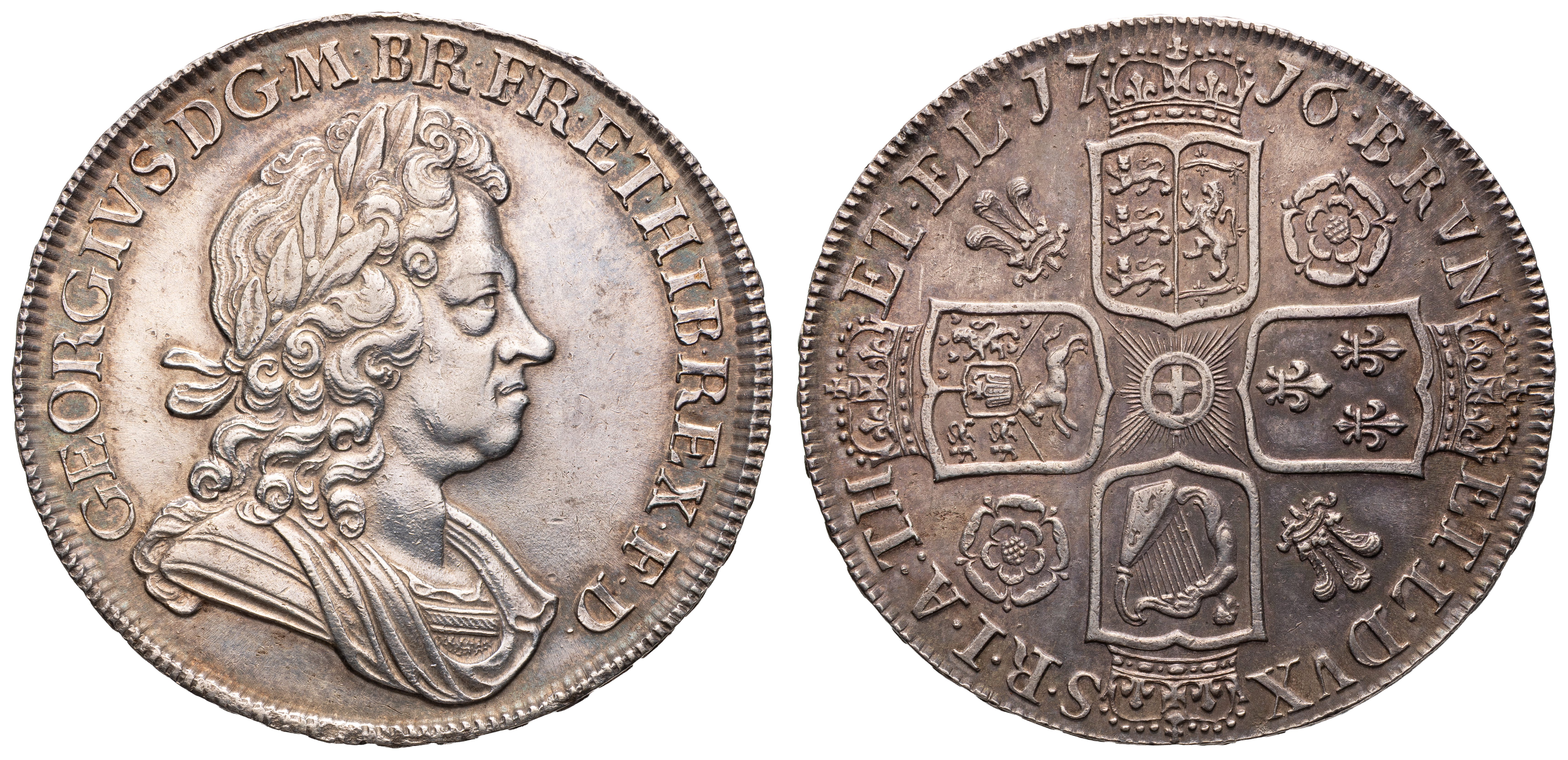 Great Britain, George I, Crown, 1716, VF