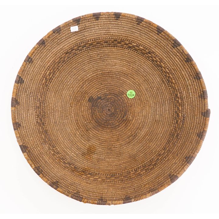 Antique Apache Indian Basket Bowl- professionally treated- 15''