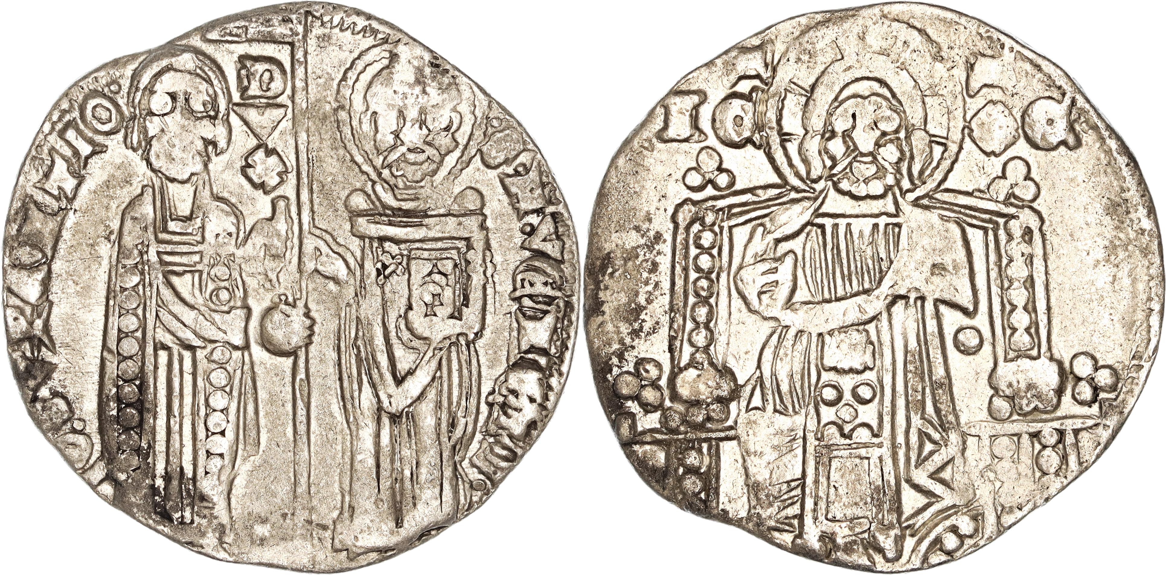 Republic of Venice, Giovanni Soranzo, Silver Grosso, 1312-1328 AD, nVF