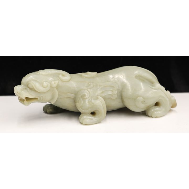 Chinese Jade Winged Mythical Tiger