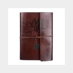 La Laila Refillable Journal Notebook A5-Plain Coffee Brown Pages-80 Sheets -Bar 9902051905840- 51745/27989