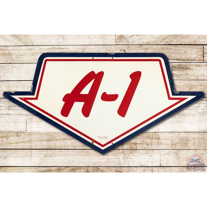 48" Ford A-1 Die Cut Porcelain Sign