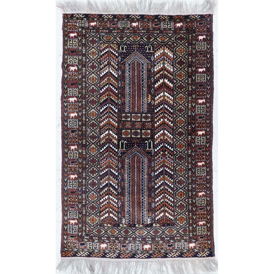 Turkmen Ensi Prayer Rug 4'8''x2'11''