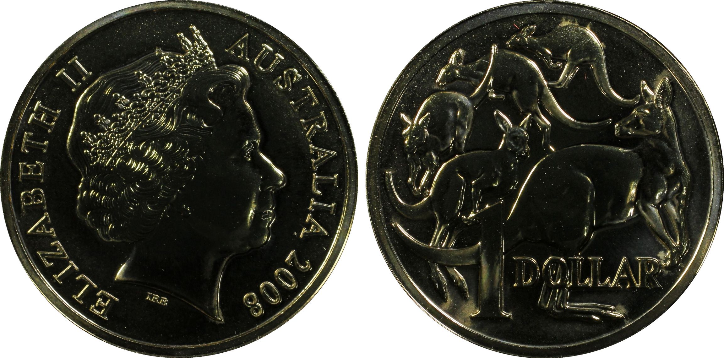 Elizabeth II, One Dollar, 2008, PCGS MS68