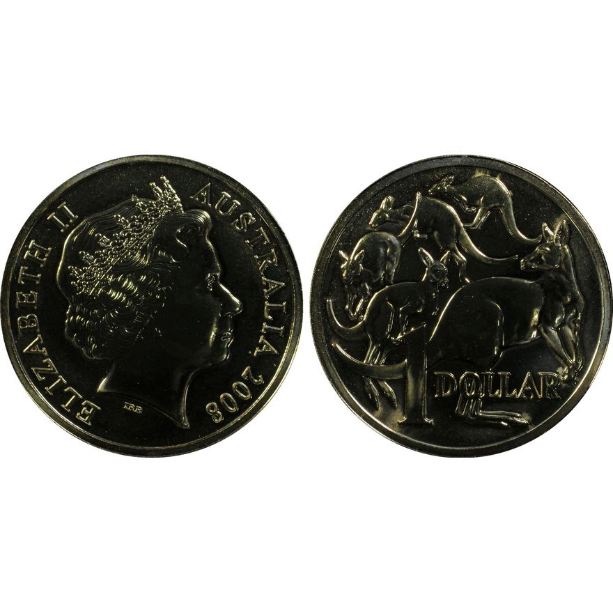 Elizabeth II, One Dollar, 2008, PCGS MS68