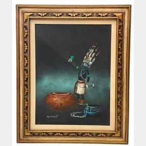 Original Oil Painting By Robert Yellowhair