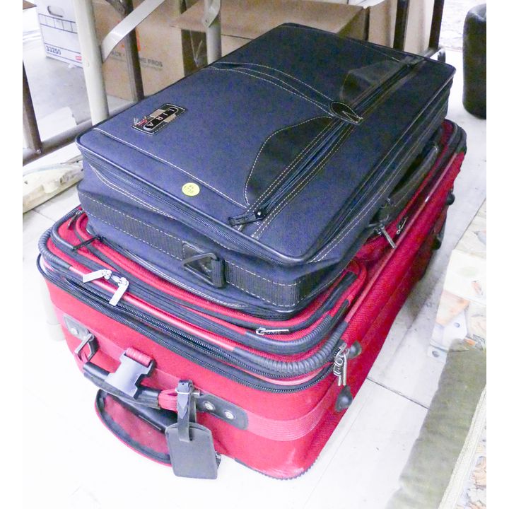 2pc Rolling Travel Luggage Suitcases