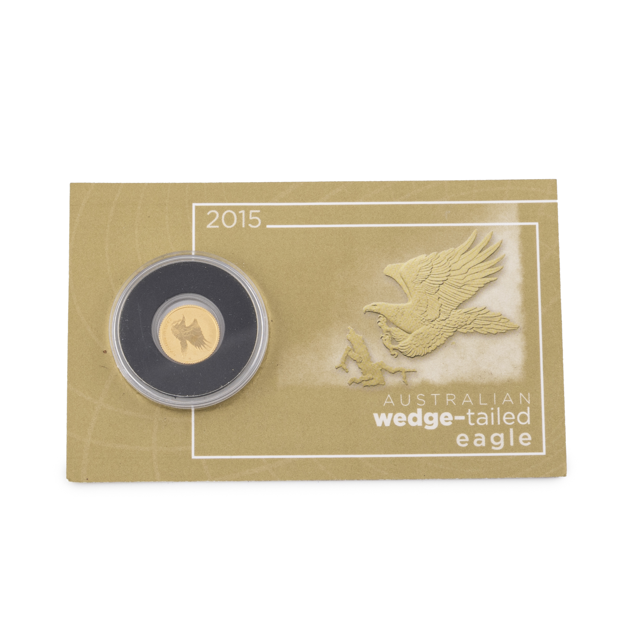 Elizabeth II, 0.5g Gold Mini Proof Wedge-tailed Eagle, Two Dollar, 2015, FDC