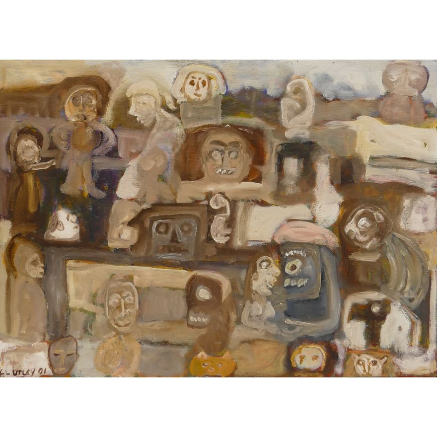 Claude Utley (1955-2021 Washington) 'Evelyn Gunther' 2002 Oil on Canvas- 16x20'' (MEDIUM)