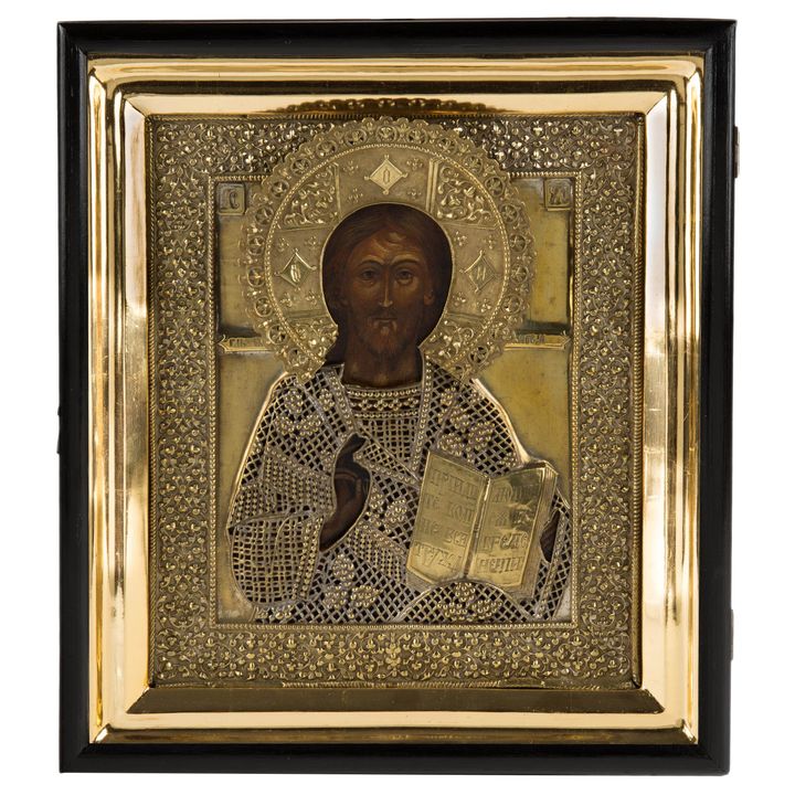 Ikona - Chrystus Pantokrator, Rosja, pocz. XX w.