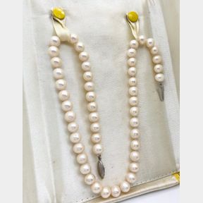 AUTHENTIC FRESH WATER STRING OF PEARLS FROM HONG KONG