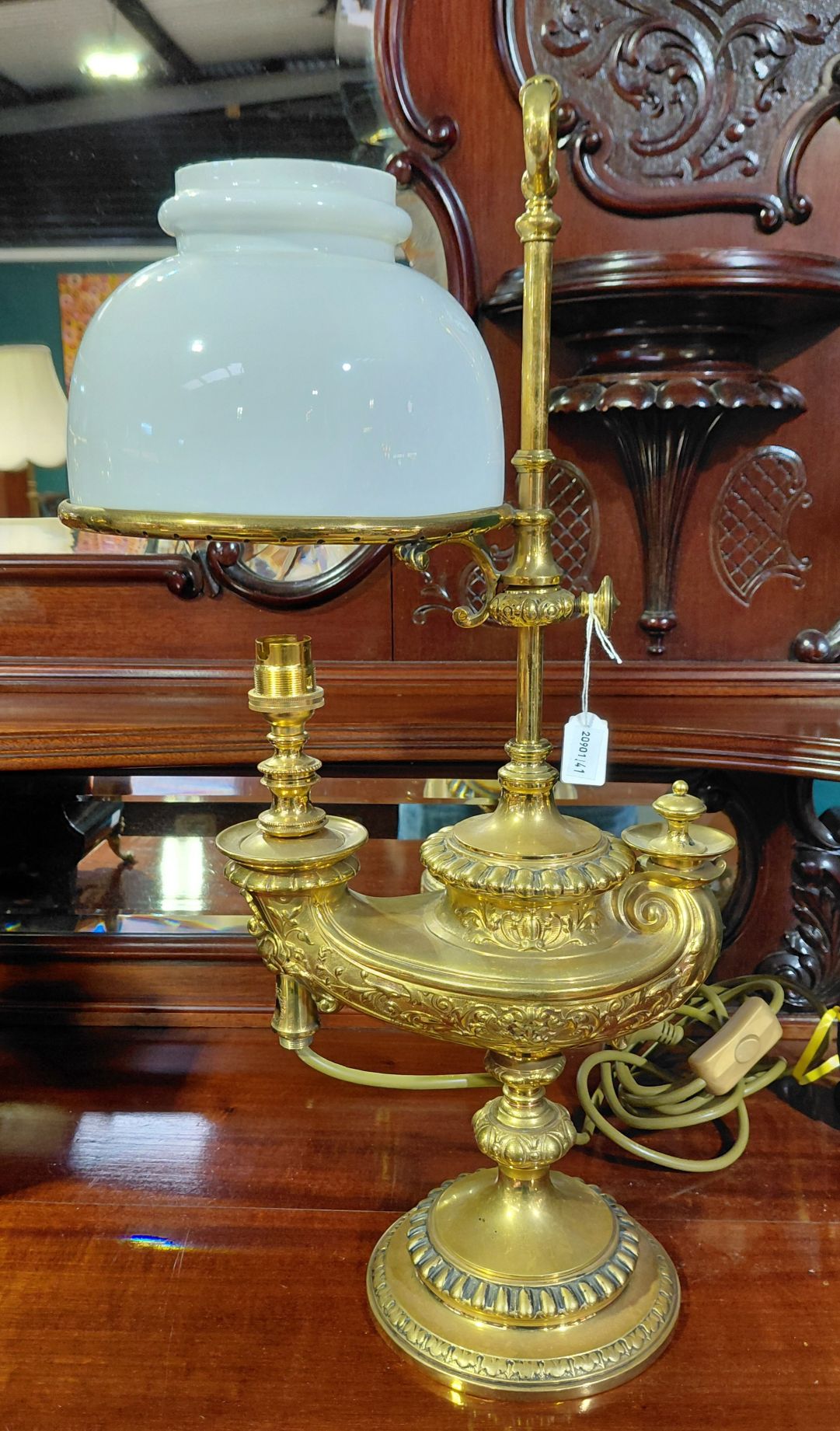 Rare Wild And Wessel Genie Vesta Lamp