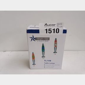 BRIGHT STAR LIGHTING - LAVA LAMP - RED AND CLEAR -