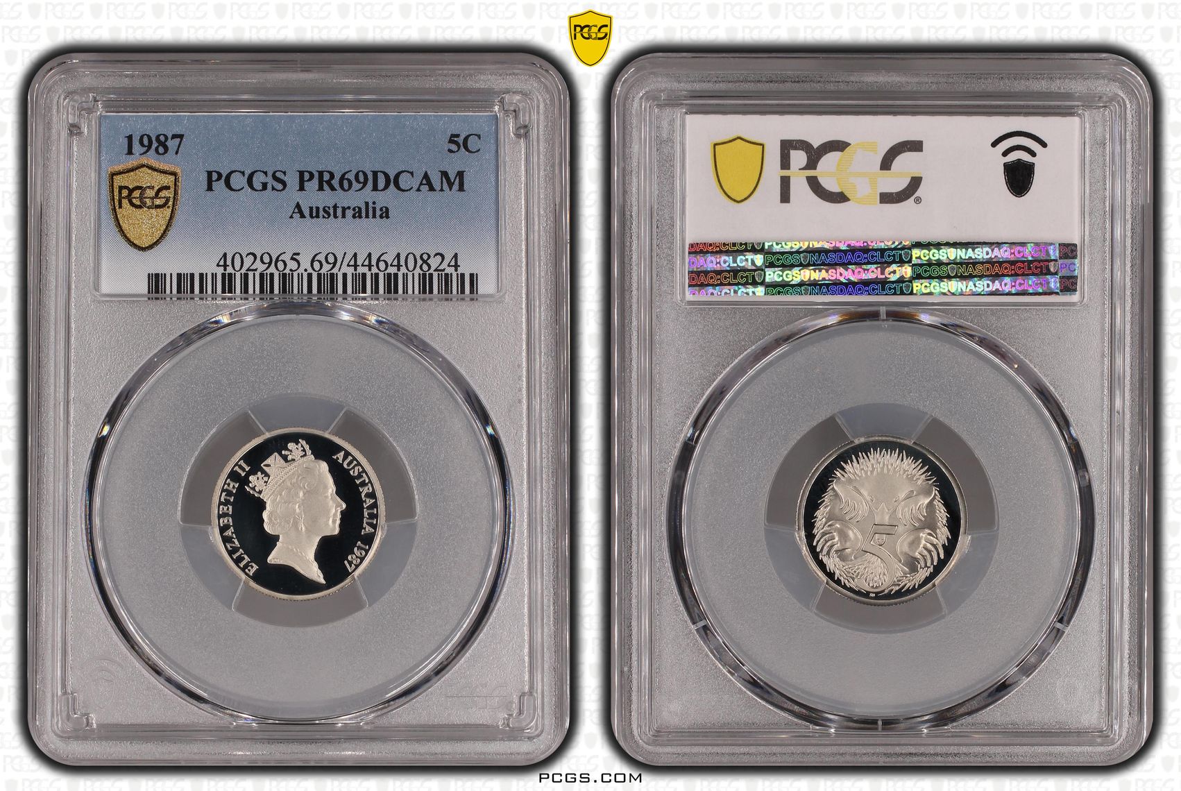 , Five Cent, 1987, PCGS PR69DCAM
